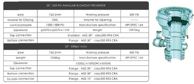 30inch -500PSI Diverter