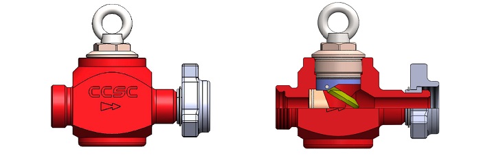 Top entry check valve